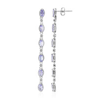 Pendientes en plata con Tanzanita