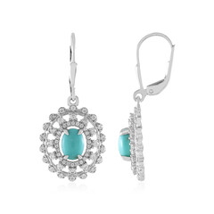 Pendientes en plata con Turquesa