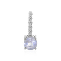 Colgante en plata con Piedra de Luna arcoíris