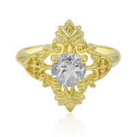 Anillo en plata con Topacio blanco