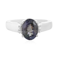 Anillo en plata con Tanzanita sin calentar