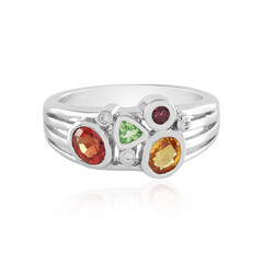 Anillo en plata con Zafiro Crepúsculo (Adela Silber)