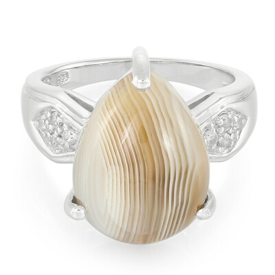 Anillo en plata con Ágata de Botsuana