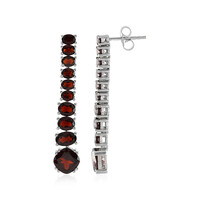 Pendientes en plata con Granate de Mozambique