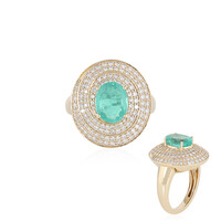 Anillo en oro con Esmeralda de Colombia (de Melo)