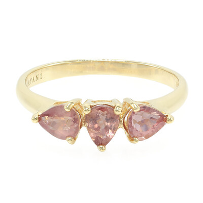 Anillo en oro con Zafiro Padparascha no calentado (AMAYANI)