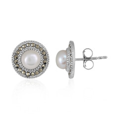 Pendientes en plata con Perla Freshwater