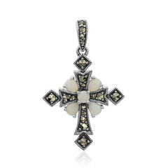 Colgante en plata con Ópalo blanco