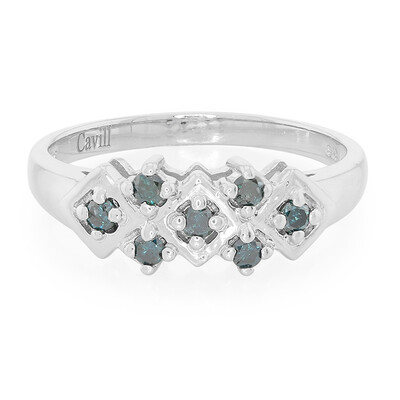 Anillo en plata con Diamante fantasía
