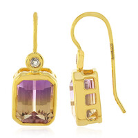 Pendientes en plata con Ametrino