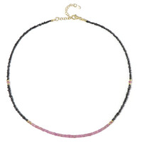Collar en plata con Diamante negro (Riya)