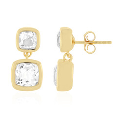 Pendientes en plata con Cuarzo blanco