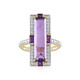 Anillo en oro con Amatista de Zambia (SUHANA)
