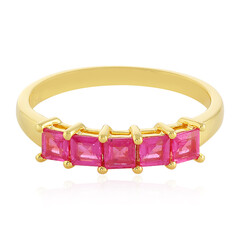 Anillo en plata con Zafiro rosa de Madagascar