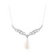 Collar en plata con Perla blanca Freshwater
