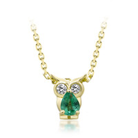 Collar en oro con Esmeralda de Zambia AAA (CIRARI)