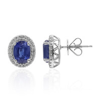 Pendientes en oro con Cianita (CIRARI)
