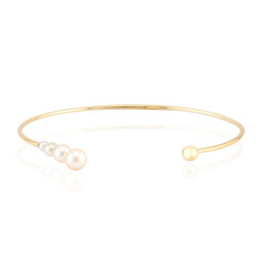 Brazalete en plata con Perla blanca Freshwater