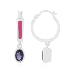Pendientes en plata con Iolita (Juwelo Bauhaus)