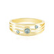 Anillo en plata con Diamante azul I2