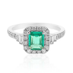 Anillo en oro con Esmeralda de Colombia (CIRARI)