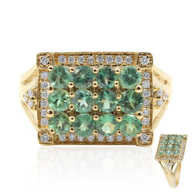 Anillo en oro con Alejandrita de Brasil (CIRARI)