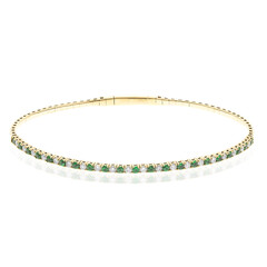 Brazalete en oro con Granate tsavorita AAA (CIRARI)