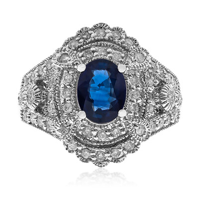 Anillo en oro con Zafiro de Ceilán (CIRARI)