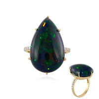 Anillo en oro con Ópalo de Mezezo (AMAYANI)
