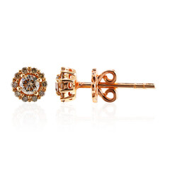 Pendientes en oro con Diamante rosa de Francia de Argyle SI1