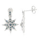 Pendientes en plata con Diamante fantasía