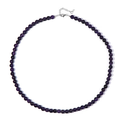 Collar en plata con Amatista de Zambia