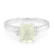 Anillo en plata con Prehnita