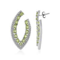 Pendientes en plata con Peridoto