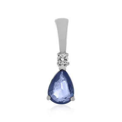Colgante en plata con Zafiro azul