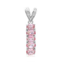 Colgante en plata con Zafiro Padparadscha