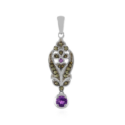 Colgante en plata con Amatista de Zambia
