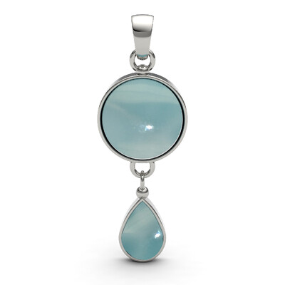 Colgante en plata con Larimar