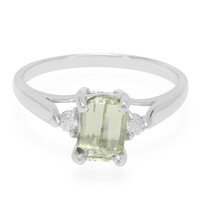 Anillo en plata con Cuncita amarillo canario