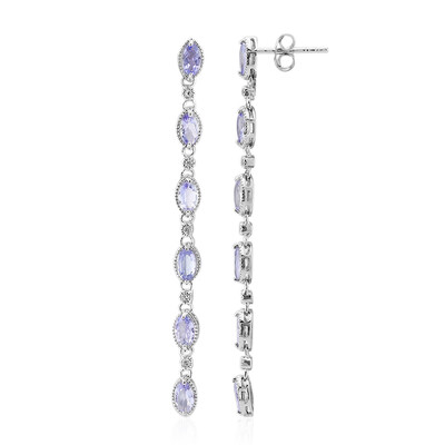Pendientes en plata con Tanzanita
