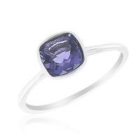 Anillo en plata con Fluorita de color cambiante