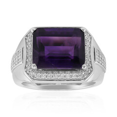 Anillo en plata con Amatista de Zambia