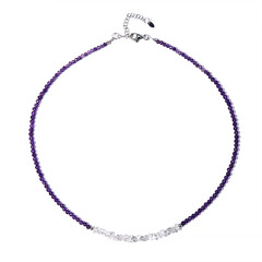 Collar en plata con Amatista