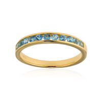 Anillo en plata con Aguamarina Santa María