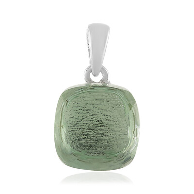Colgante en plata con Amatista verde