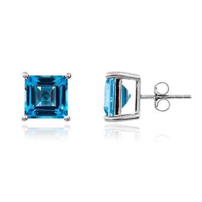 Pendientes en plata con Topacio de Marambaia