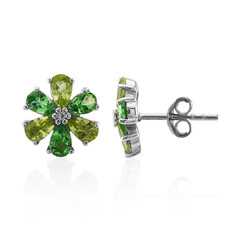Pendientes en plata con Peridoto de Birmania