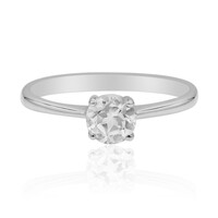 Anillo en plata con Topacio blanco