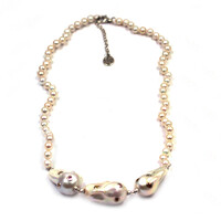 Collar en plata con Perla Freshwater (Dallas Prince Designs)