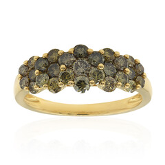 Anillo en oro con Diamante verde SI1 (CIRARI)